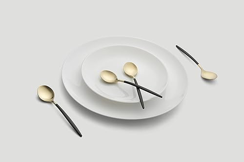 Miniatura 3 de Cambridge Gaze Black & Champagne Demi Cuchara, juego de 4, 0, satén bicolor