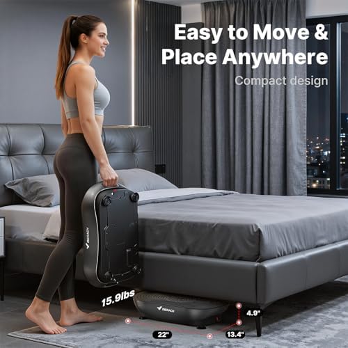 MERACH V33 Pro Vibration Plate Exercise Machine with Touchscreen 99 Speeds - 5