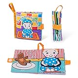 Jollybaby Soft Cloth Baby Books,Touch and Feel Crinkle Books, for Babies, Infants & Toddler Early...