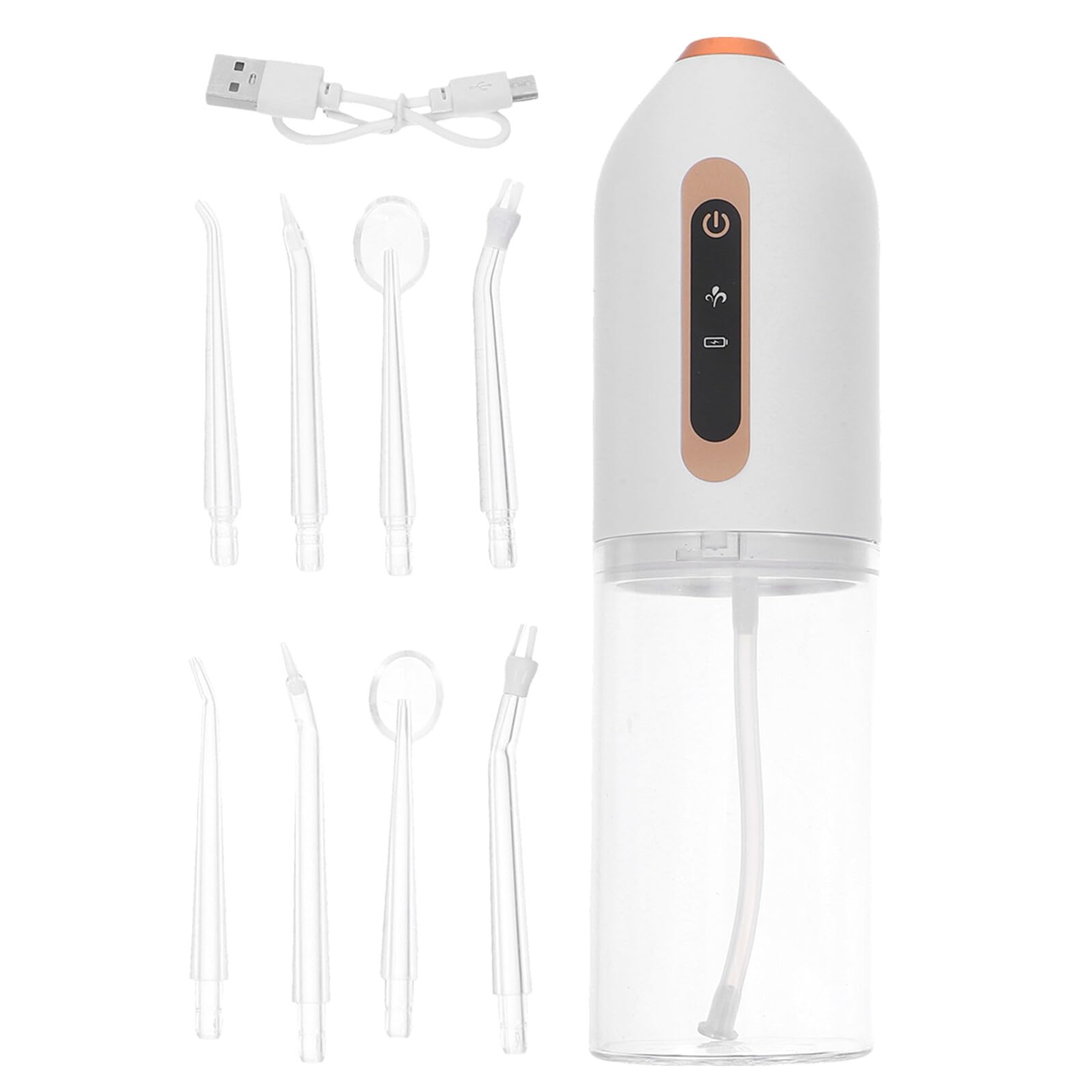 FRCOLOR Irrigador Bucal Portátil Mini de Carga USB Resistente al Agua para Uso Viajes Cuidado Bucal Irrigador Dental Inalámbrico
