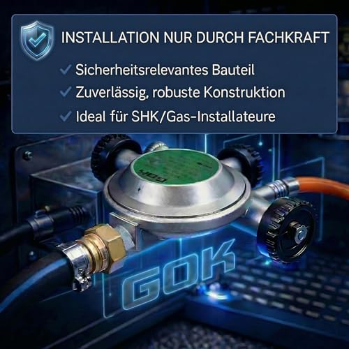 GOK Niederdruckregler TYP EN61 50mbar lose