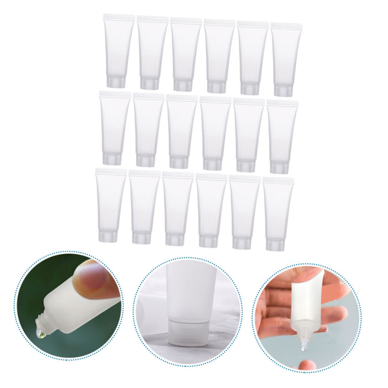 MAGICLULU 3 Set Da 10 Ml Di Flacone Portatile Per Dispenser Da Viaggio Per Lozione Crema Shampoo Cosmetici Per La Della Bellezza 40 Pezzi * 3