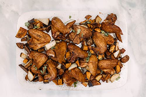 Fire & Flavor Wing Finish, Post-Baking/Post-Grilling Seasoning Toss For Chicken Wings, Sea Salt & Vinegar Flavored, All Natural, Delicious With Every Bite, 8Oz. #TOP4