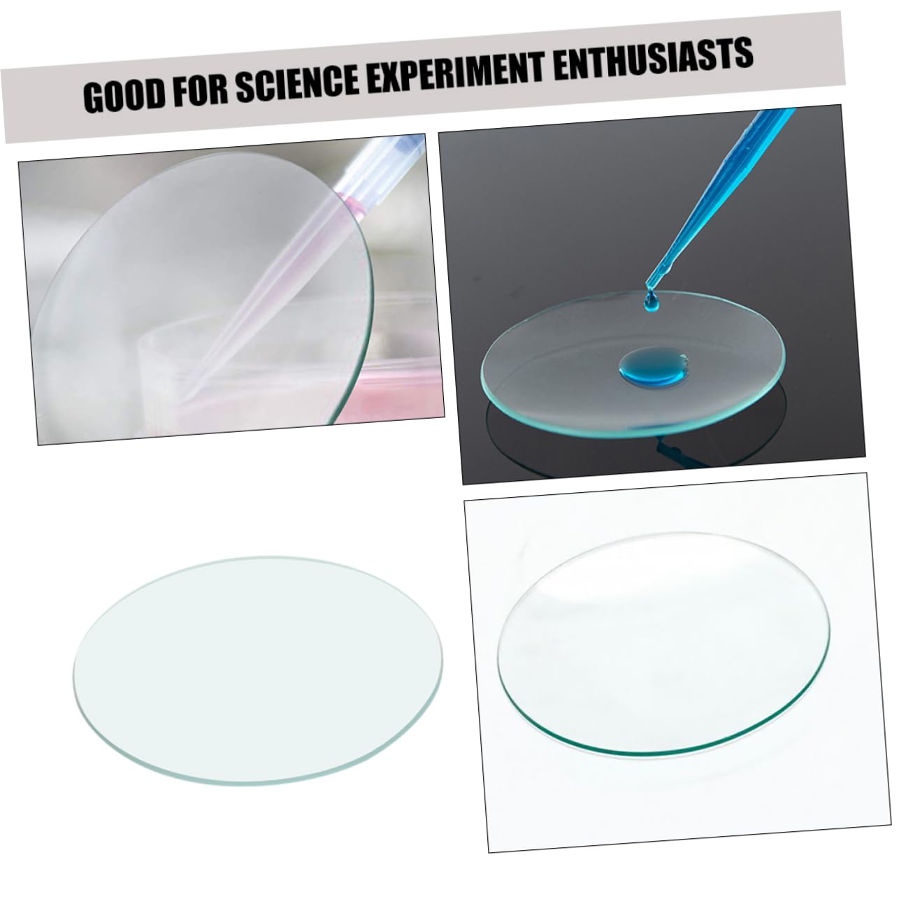 Gatuida 10pcs Chemistry Watch Glass Beakers Covers Round Glass Covers for Lab Safety and Precision