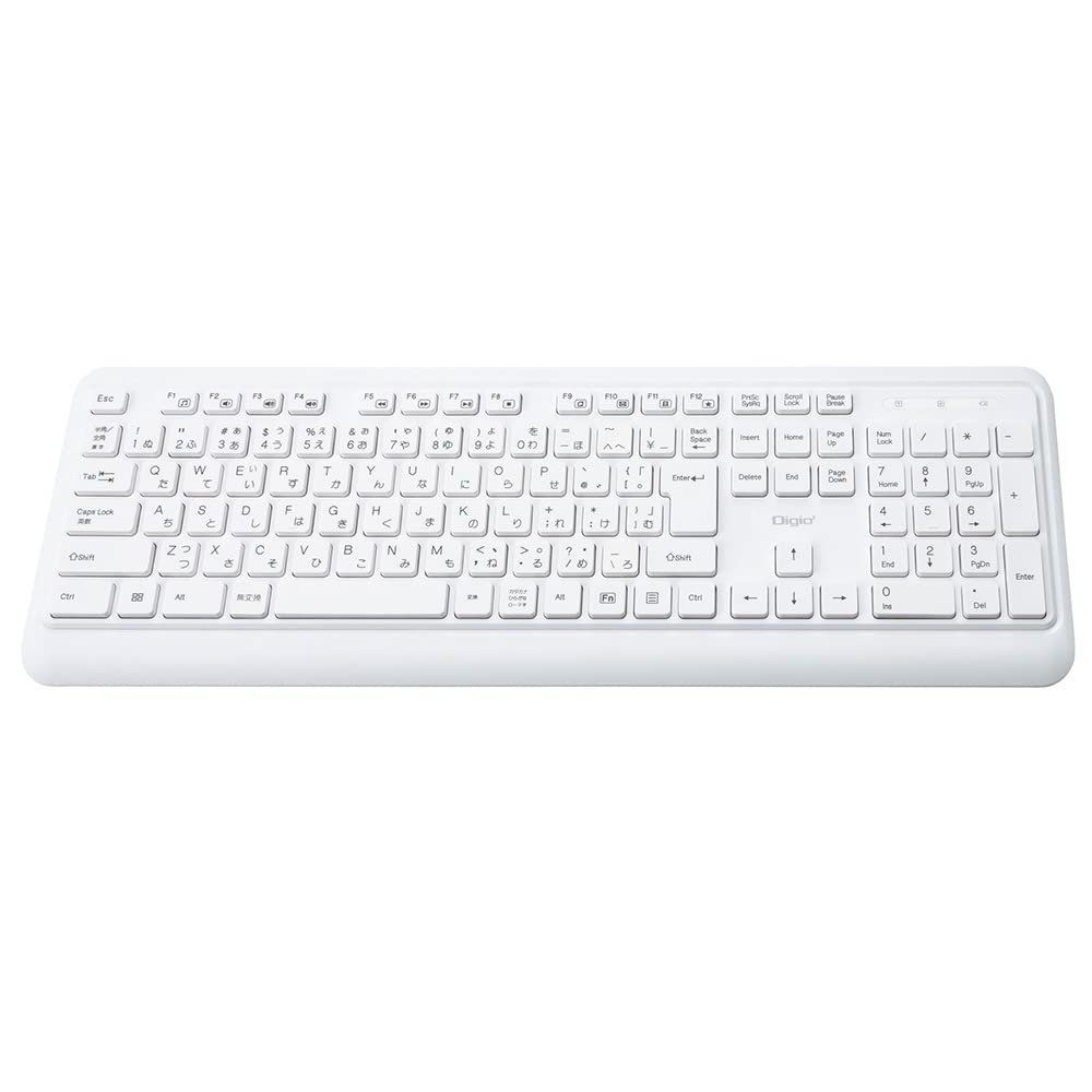 Amazon.co.jp: Digio2 無線キーボード & マウスセット ホワイト