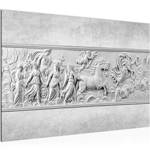 Runa Art Decoración de la pared del panel de alivio de la Antigua Roma - 60 x 40 cm Vista de impresión en lienzo Salón Apartamento - listo para colgar - 025615c