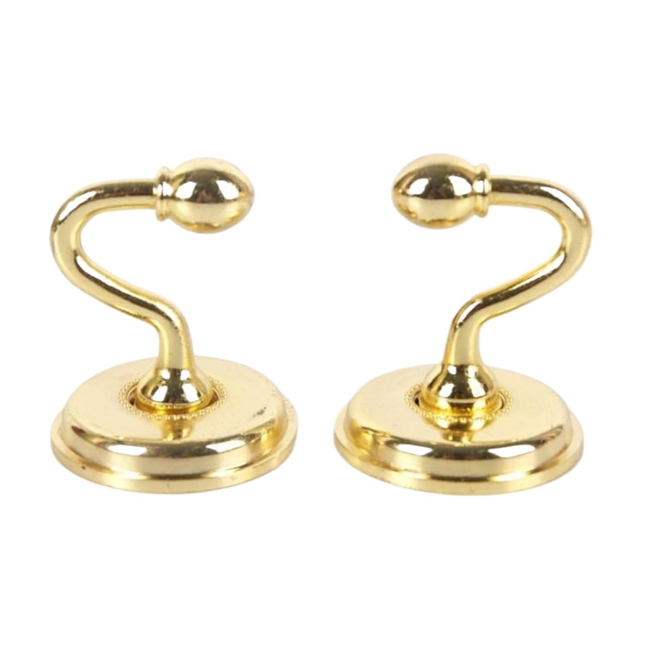 Brass Curtain Tieback Hook 2PCS Metal Zinc Alloy Curtain Holdbacks Wall Mounted Tie Back Hooks for Window Drapes Bedroom(A4)