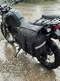 Baslu Alforge para Moto 60L – Super Espaçoso, Impermeável e Resistente, com Bolso Externo e Design Funcional para Viagem e Uso Diário