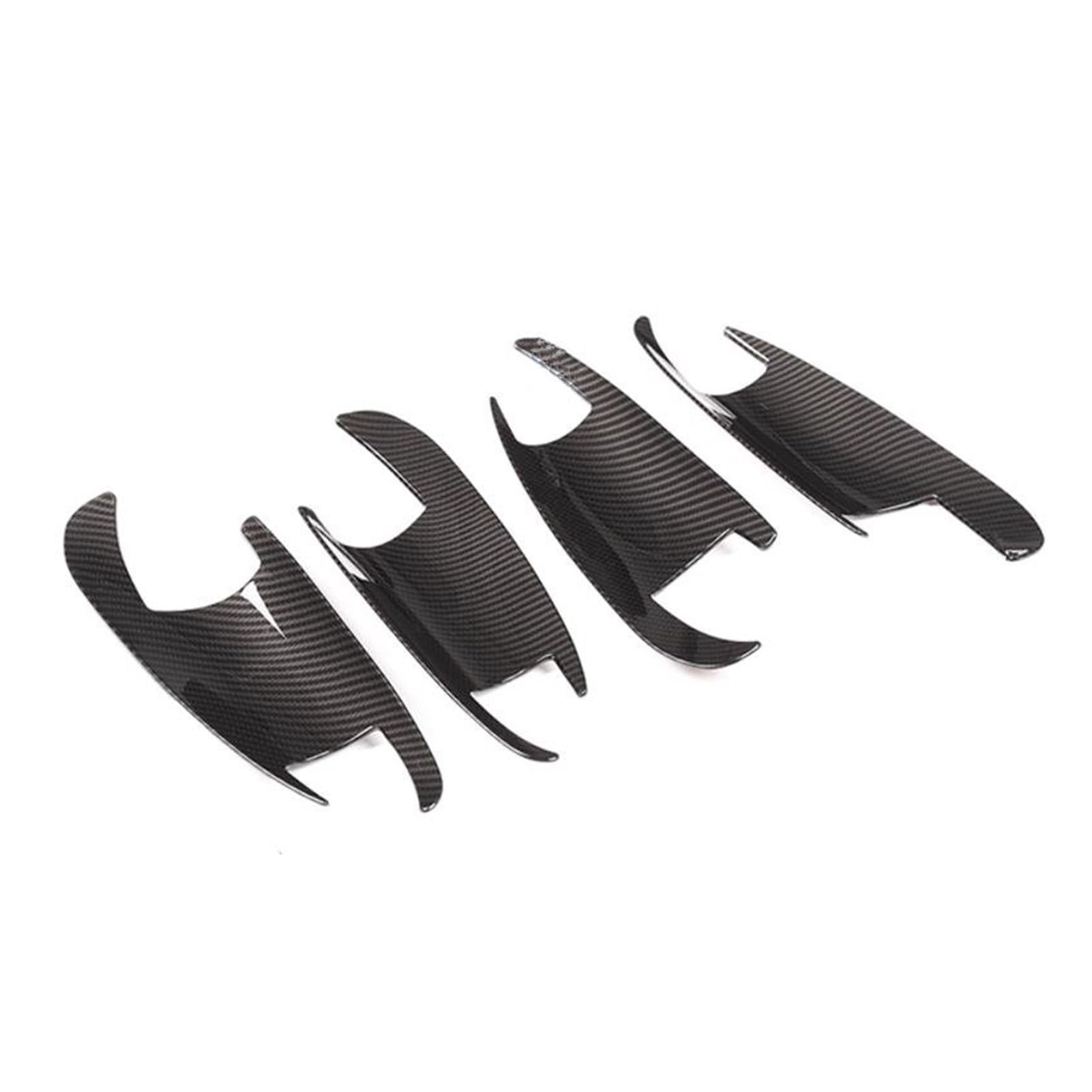 Poignées de porte Benz carbone pour masquer rayures Classe C E GLK ML CLA