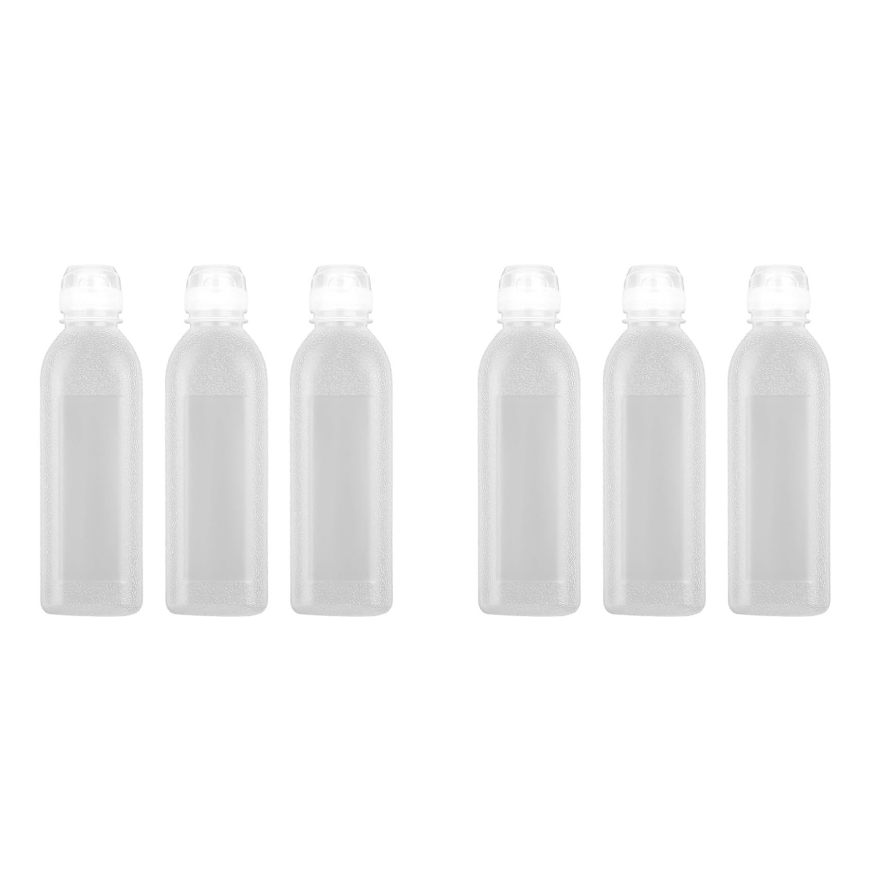 Vjsujehgy Condiment Squeeze Bottles, Squeeze Bottles for Sauces, Olive Oil Dispenser, Ketchup Bottles Squeeze 6-Pack 17 Oz (500ML)