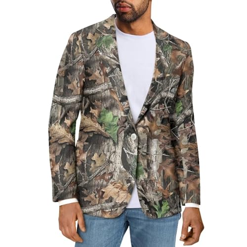 TOADDITDO Men's Casual Sport Coat Lightweight Wedding Blazer One Button Business Suit Jackets for Dinner,Prom,Party
