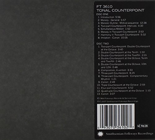 Tonal Counterpoint in the Style of the 1 – vue 2