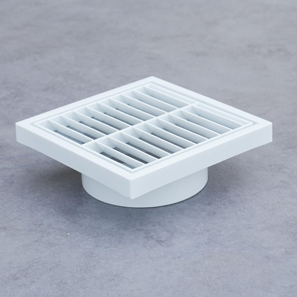 Cubierta de ventilación de plástico ABS para pantalla de metal desmontable, rejilla impermeable para escape de cocina y baño, salida de aire de techo de pared de 4/5/6/8 pulgadas (200)