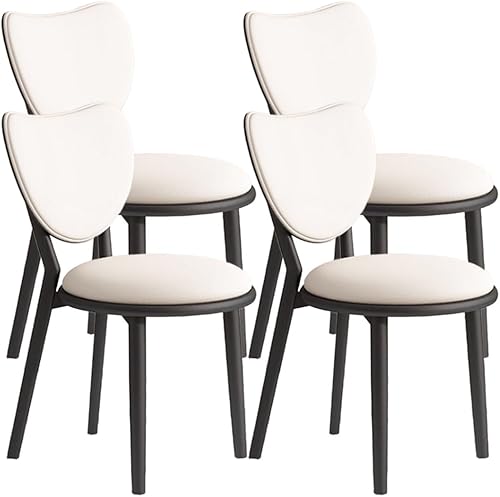 Miniatura 48 de YVYKFZD Juego de sillas de comedor de madera maciza, sillas de cocina sin brazos con respaldo, silla de comedor de cuero tapizada, silla auxiliar