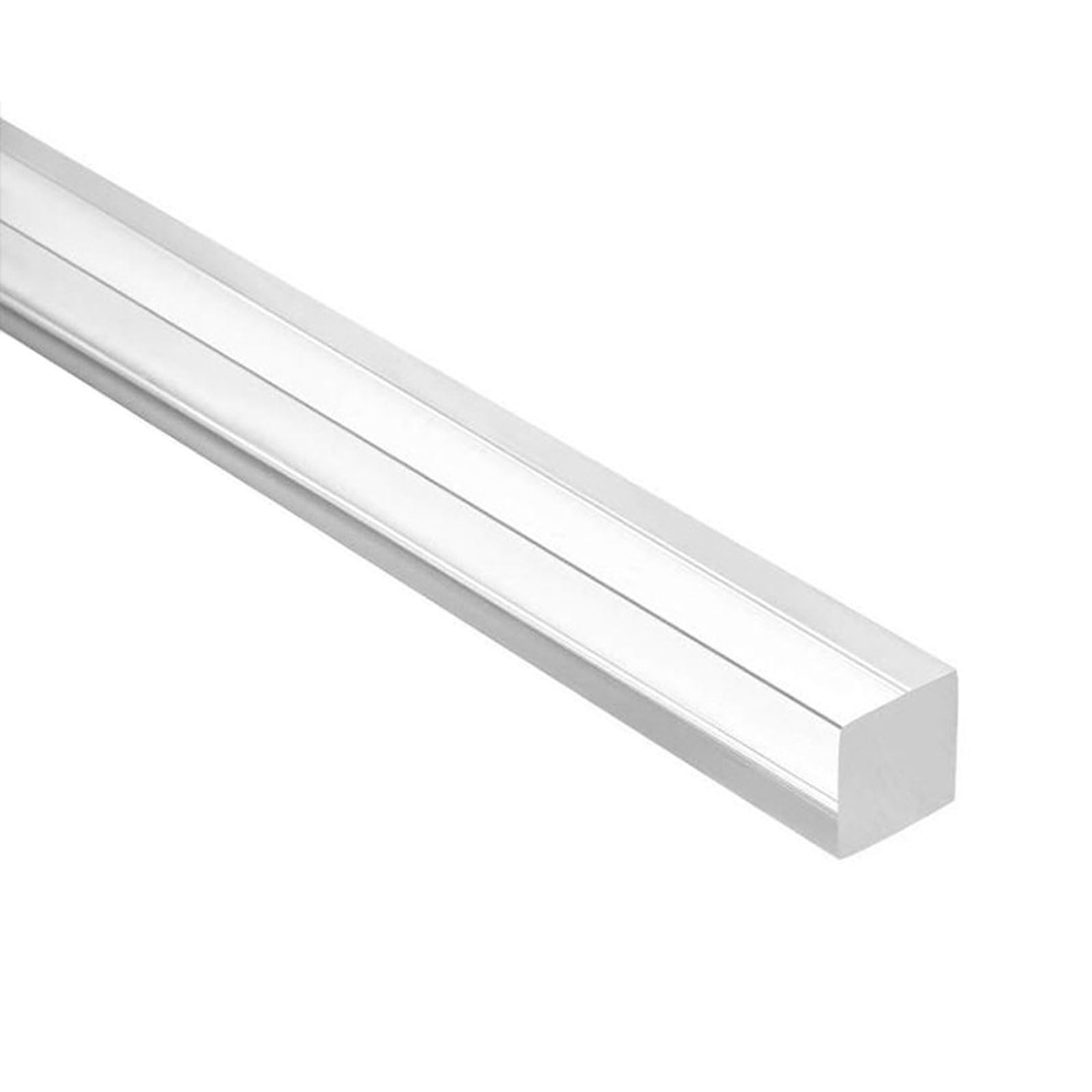 WANG TII DOO Acrylic Square Rods, Clear Acrylic Rods, Length 500Mm Acrylic Plastic Strip for DIY Crafts Decorations,10×10×500mm