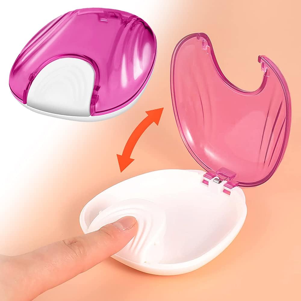 4 Piece Set Denture Box Retainer Box Press to Open Retainer Case