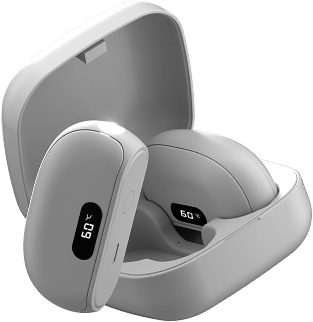 Temperature Control Hand Warmer Split Structure 5 Levels Warmth Safe Portable Design for Warmth Split Design Hand Warmer