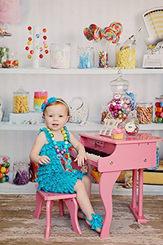 Schoenhut Learn-to-Play Baby Grand Toy Piano With 30-Keys and Patented Play-by-Color Tri-Play Learning System