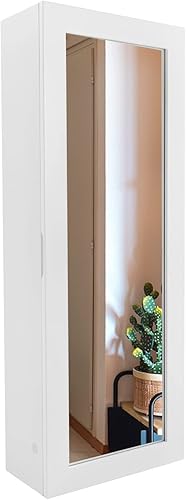 Miniatura 7 de Armario para tabla de planchar, colgador de pared plegable con espejo, estante organizador de almacenamiento de tabla de planchar, soporte de hierro