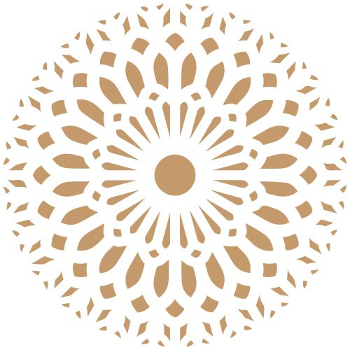 TODO STENCIL Deco Adamascado 083 Mandala, Medidas: Stencil 20 x 20 cm - Diseño 18 x 18 cm