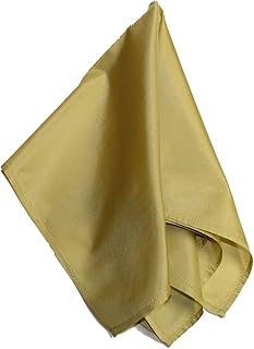 Fine Golden Green Silk Pocket Square - Full-Sized 16