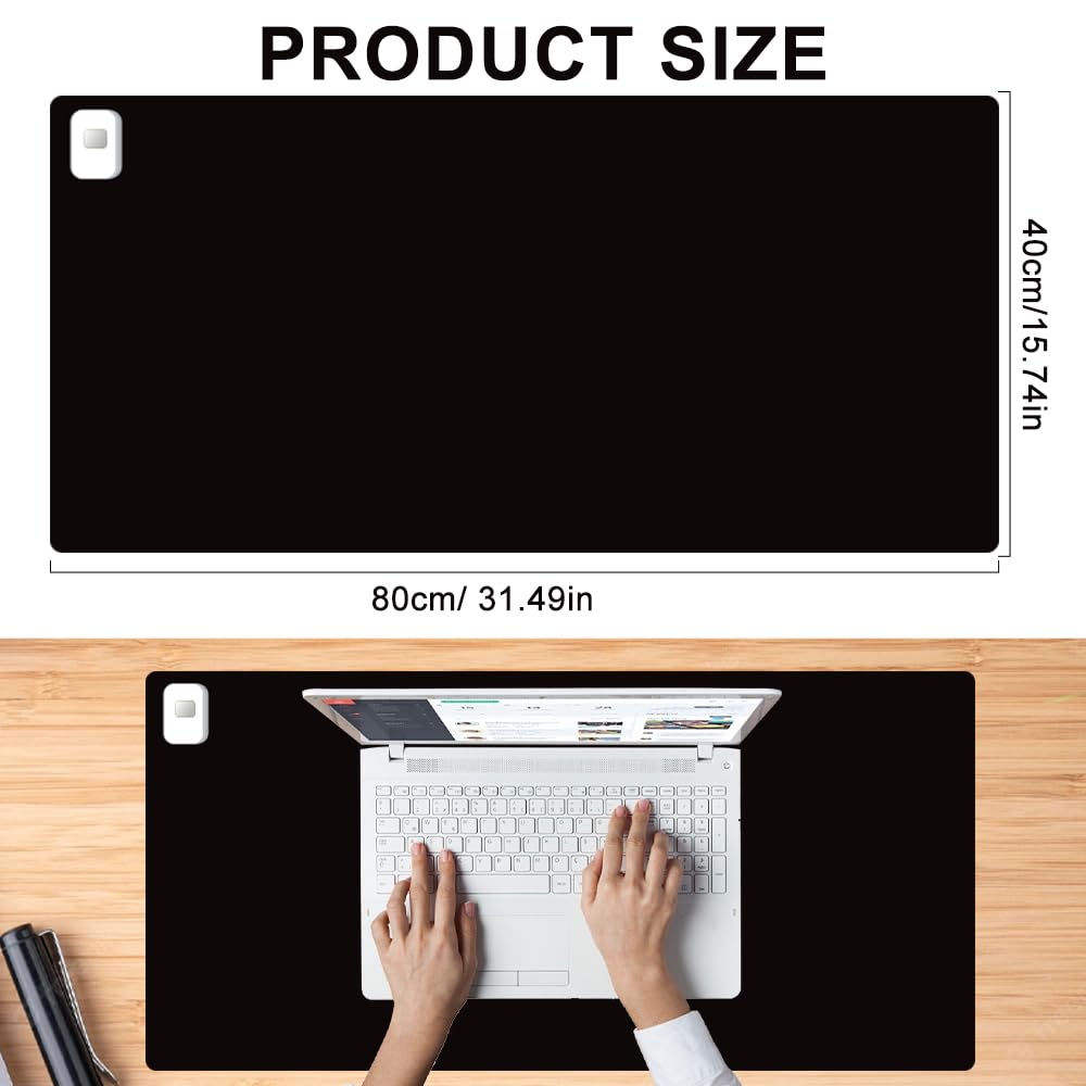 Heated Desk Pad, Large PU Leather Office Desk Mat With 3 Levels Heating, Gaming Mouse Pad, 31.5" X 14.2" Non-Slip Heated Keyboard Pad, Foot Warmer Pad For Game Office & Home, Jumping