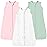 TotAha Sleep Sack 15-18-24 Months 0.5 TOG, Lightweight Summer Sleeping Sacks, Soft Babies Wearable Blanket with 2-way Zipper for Girl 3-Pack, 0.5 TOG