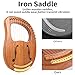 Lyre Harp, Lotkey 16 Metal Strings Iron Saddle Mahogany Lyre Harp with Tunning Wrench, Extract Strings, Manual and Gig Bag