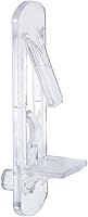 Vista 12 de 20 piezas de clavijas de estante de plástico con bloqueo de 5 mm, clips de soporte de estante de plástico transparente de 3/4" con bloqueo