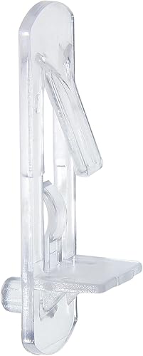 Vista 9 de 20 pasadores de plástico con bloqueo de 0.311 in, 3/4 pulgadas de plástico transparente para estante de bloqueo para orificio de clavija