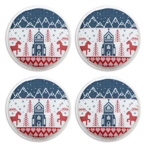 Reusable Snap Heat Pack, Long-Lasting Heat Source for Cold Weather, Hand Warmers fot Cold Days & Outdoor Adventures (Circle)