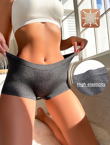 20 Best No Show Underwear for Yoga Pants (2026) 28 Sth Big Womens Boyshorts Underwear Seamless Boxer Briefs Full Coverage Soft Stretch Boxer Shorts For Women 4 Pack