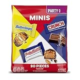 Butterfinger, CRUNCH and Baby Ruth, Bulk 90 Pack, Assorted Minis Candy Bars, 32.4 oz