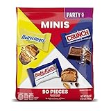 Butterfinger, CRUNCH And Baby Ruth, Bulk 90 Pack, Assorted Minis Chocolate Candy Bars, White Elephant Gifts, 32.4 Oz -  Butterfinger & Co.