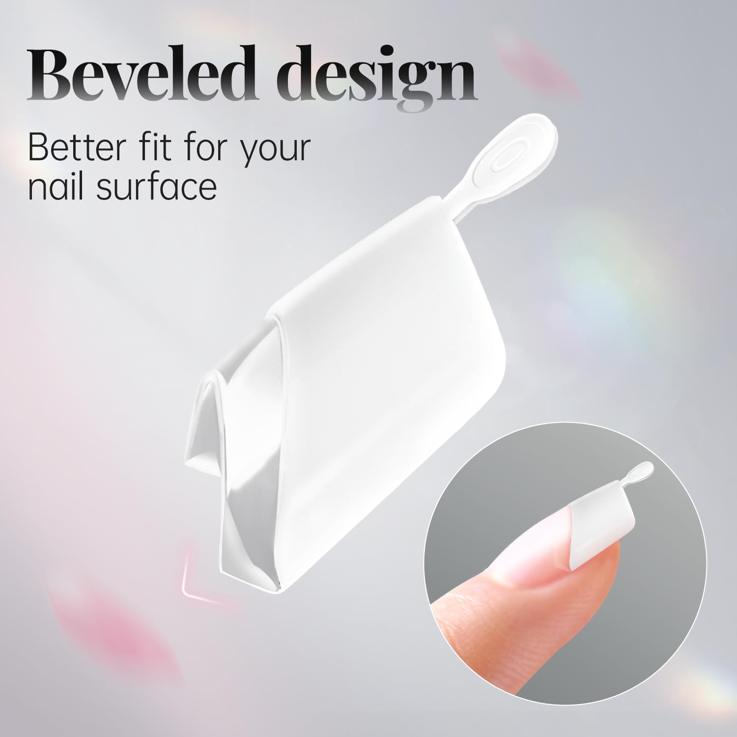 Krofaue French Nail Tips - 120PCS Acrylic White Fake Nails Art Tips 12 Sizes Half Cover False Nails Wrap Edge Square Nails with Case for DIY Nail Extensions - Image 3