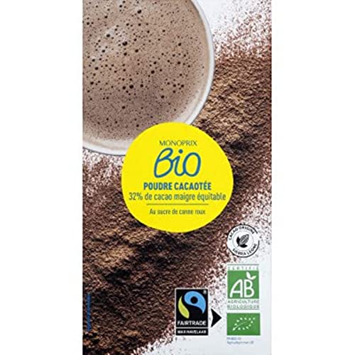 Monoprix Bio Poudre cacaotee bio - La boite de 500 g
