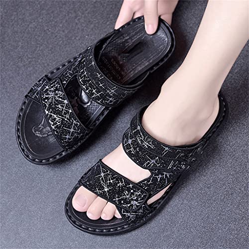 Men's Sandals Casual Sandals Men Slippers(Gray,43 Code)4