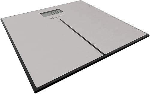 Miniatura 3 de Detecto D133 Deluxe - Báscula de baño moderna de acero inoxidable, pantalla LCD digital, capacidad de 400 libras