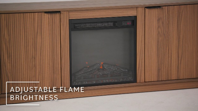 Amazon.com: Walker Edison Chloe Reeded TV Stand with Fireplace