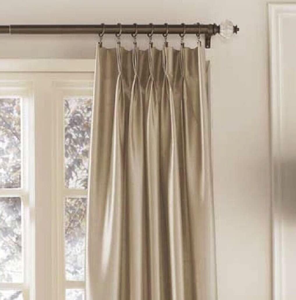 Curtainworks Marquee Curtain Panel - Long 30" x 108" - Single Panel - Champagne Beige