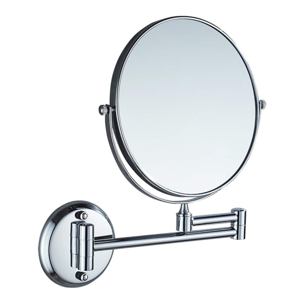 Miroir de beauté extensible JCAKES 8 pouces double face argent