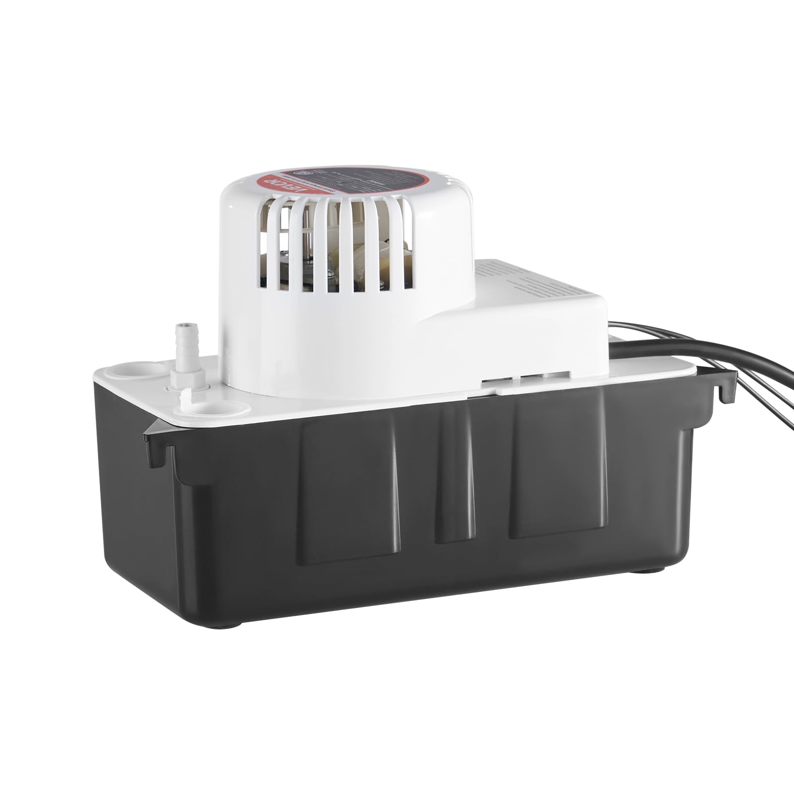VEVOR Kondensatabsaugpumpe Kondensatpumpe 1/50 PS 1,89 L Tank, automatische AC-Kondensatpumpe mit Schwimmerschalter und 6 m Schlauch für Klimaanlage Luftentfeuchter, Eisbereiter-Wasserablauf Schwarz