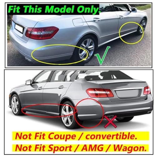 Garde-boue Mercedes Benz Classe E W212 ajustement précis 4 pièces - 5