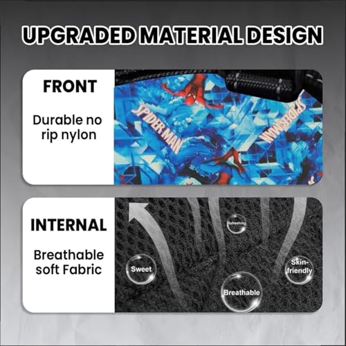 Image of Berlin's PET ACCESSORIES Police K9 Dog Harness with Leash, Dog Vest with Handle, Reflective Adjustable No-Pull Harness Heavy Duty, Nylon, for Training, Patrol, Hiking (Spiderman Print,Medium(13-20Kg))