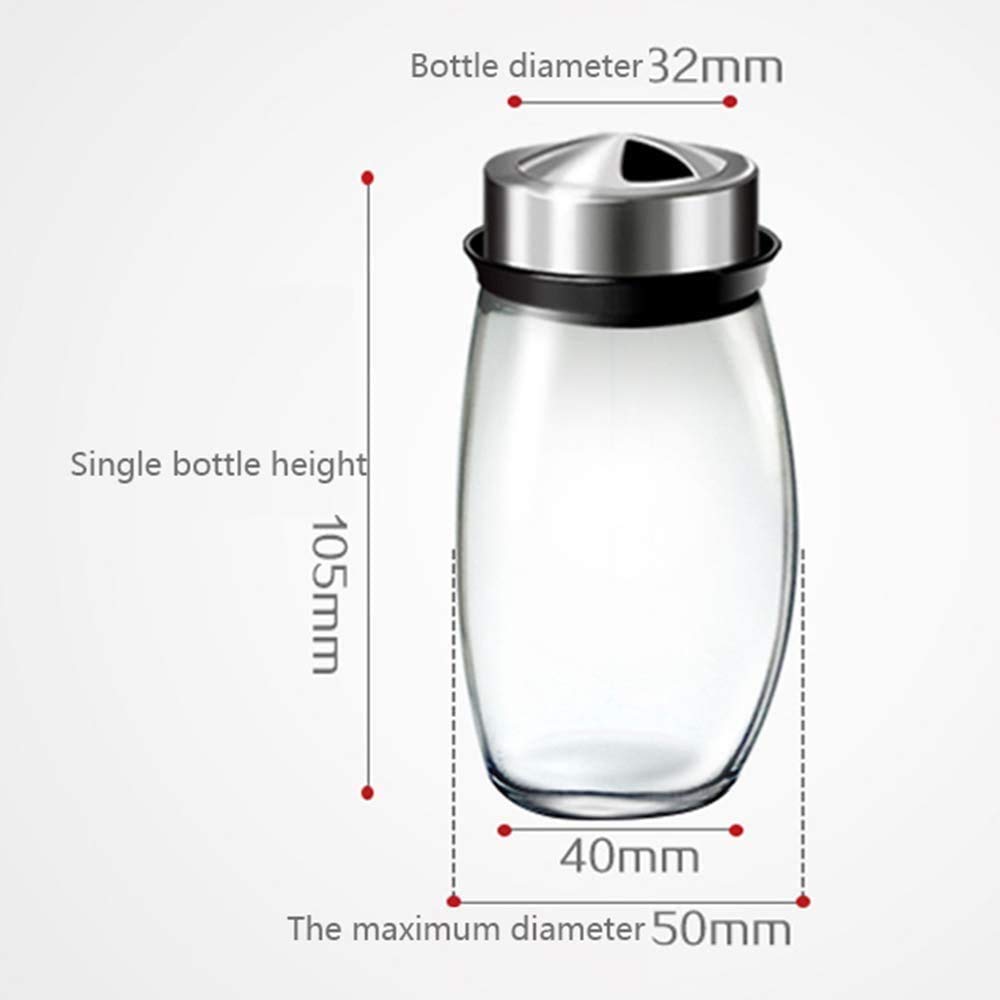 zaizai 7 Unids/Set De Frascos De Especias De Condimento De Bureta Giratoria De Acero Inoxidable, Juego De Saleros Y Pimenteros, Herramienta De Cocina En Aerosol para Condimentos