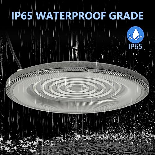 treoir 150W UFO LED High Bay Light, 18000LM LED Warehouse Lighting 6500K Cold White Industrial UFO Lamp - Image 2