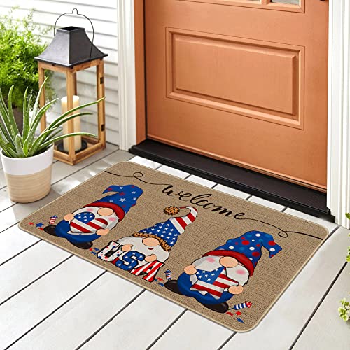 Tallew-Patriotic-Gnome-Doormat-Welcome-Mats-Outdoor-Non-Slip-Rubber-Entrance-Floor-Mat-Rug-for-4th-of-July-Independence-Day-Memorial-Day-Home-Indoor-Outdoor-Holiday-Decoration-27-x-16-Inches Tallew Patriotic Gnome Doormat Welcome Mats Outdoor Non Slip Rubber Entrance Floor Mat Rug for 4th of July Independence Day Memorial Day Home Indoor Outdoor Holiday Decoration 27 x 16 Inches