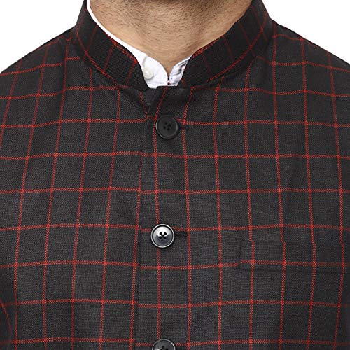 Image of Veera Paridhaan Men's Poly Cotton Jute Nehru Jacket