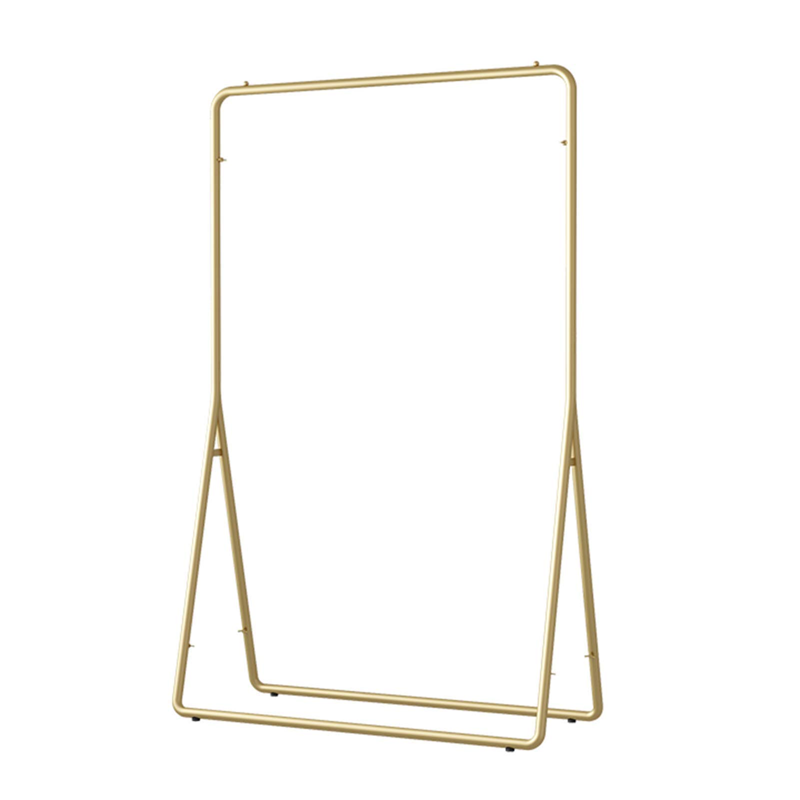 YNBSHGAA 160cm Tall Metal Garment Rack Gold Garment Rack Modern Boutique Display Versatile Hanging Rack for Home and Retail