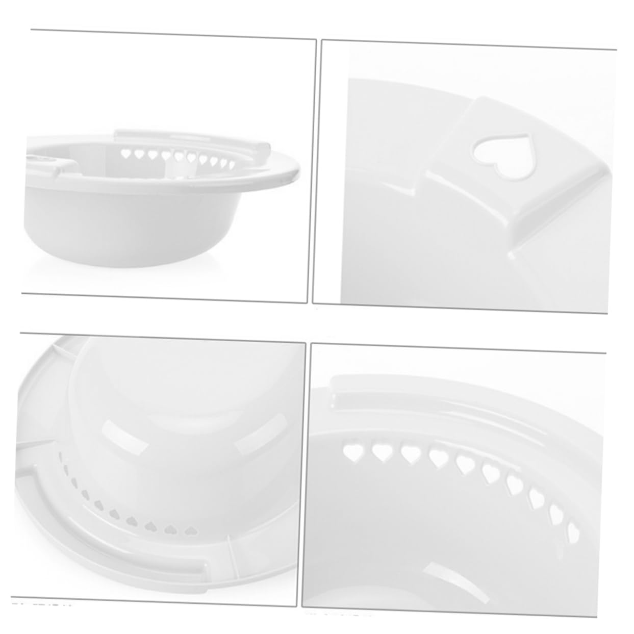 FOMIYES Bath Basin Medical Sitz Bath Hip Bath Tub Toilet Sitz Bath Confinement Pregnant Woman Thicken White